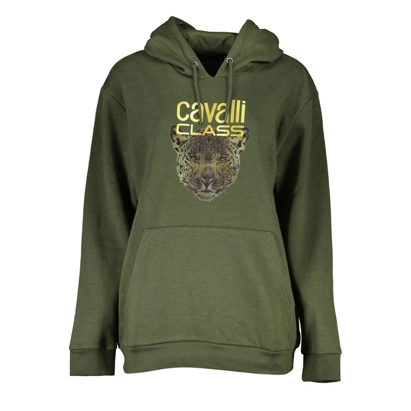 Cavalli Class Verde Polyester Woman Sweatshirt L