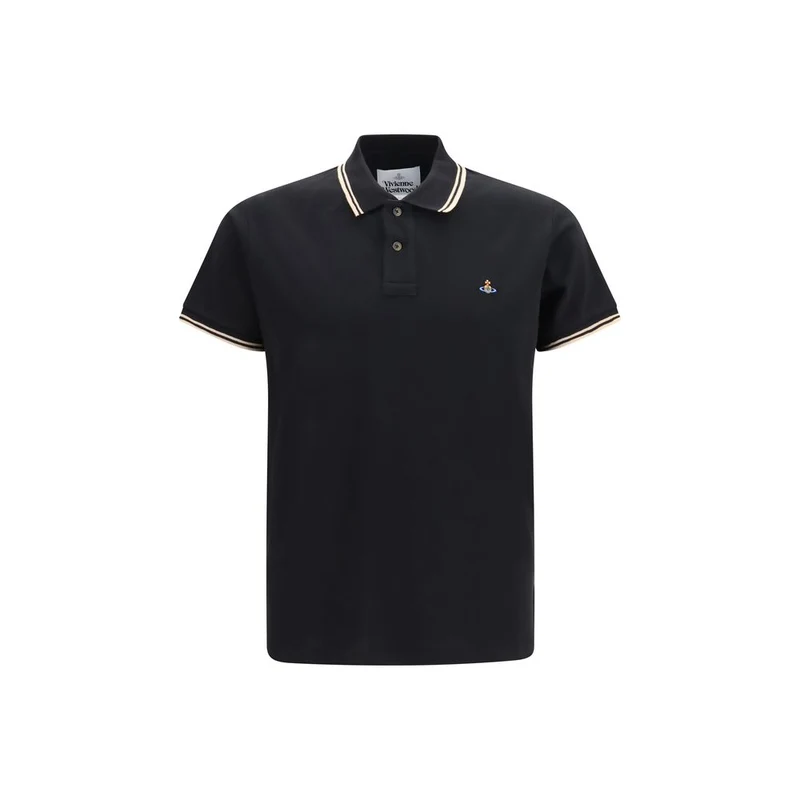 Vivienne Westwood Black Cotton Polo Shirt M