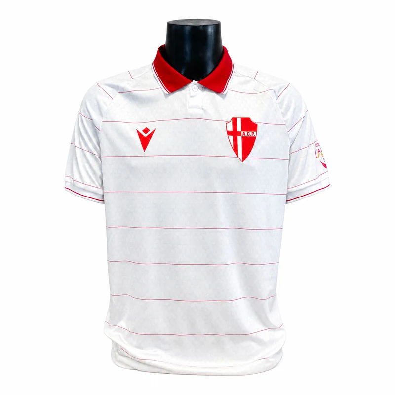 Maglia Calcio Uomo Macron AC Padova 26/27 Home Bianco Rosso L