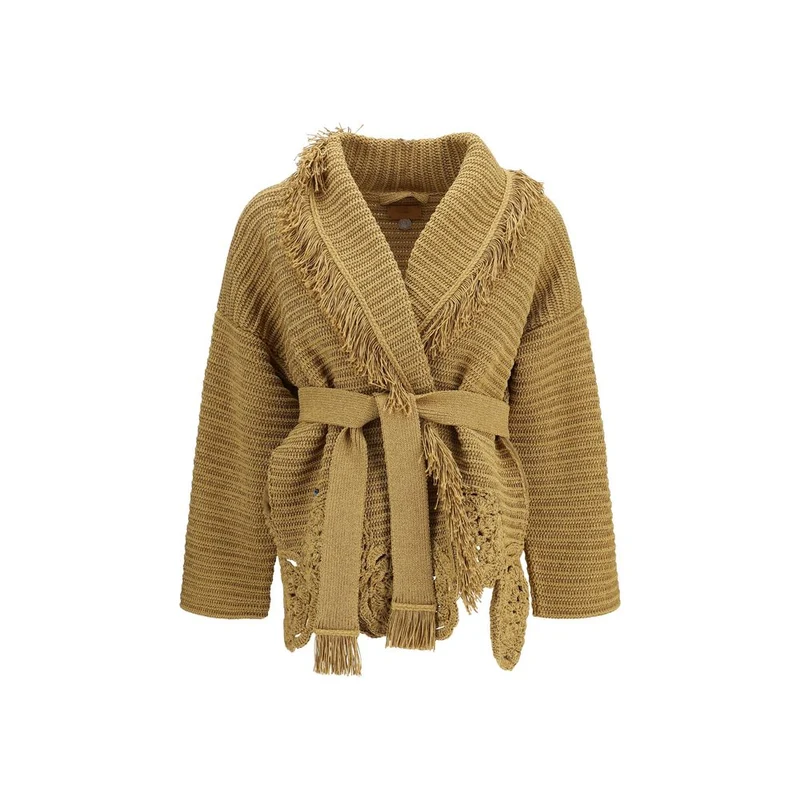 Alanui Gold Polyester Cardigan XS/S