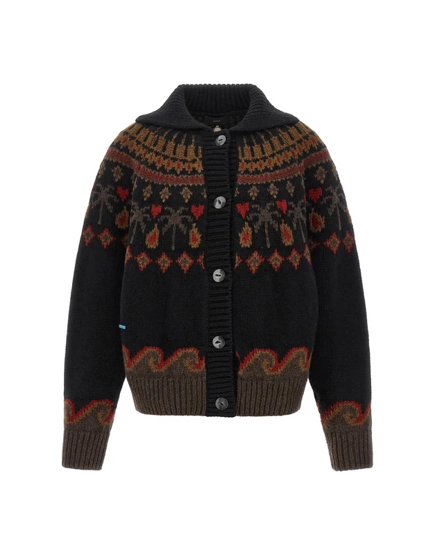 Alanui Sweet Winter Jacquard Cardigan M