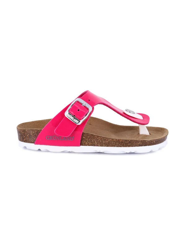 GRUNLAND Ciabatta Con Fibbie Bambina - CB3021 Fuxia 30