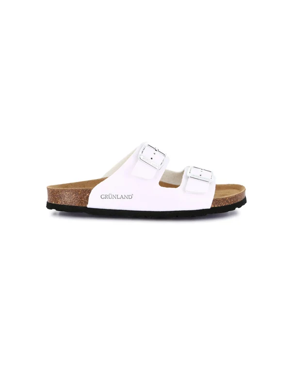 GRUNLAND Ciabatta Con Fibbie Donna - CB4018 Bianco 37