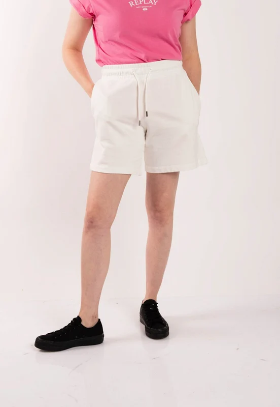 מכנסיים קצרים עם לוגו נשים WHITE / S