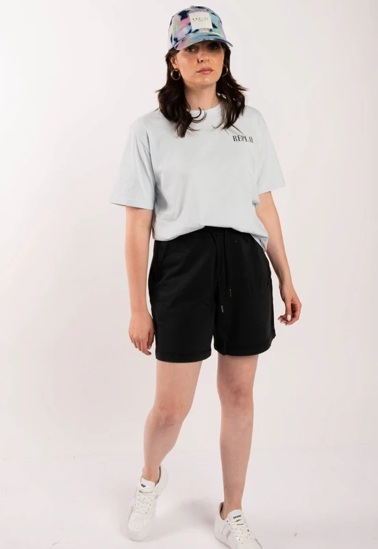 מכנסיים קצרים עם לוגו נשים BLACK / M