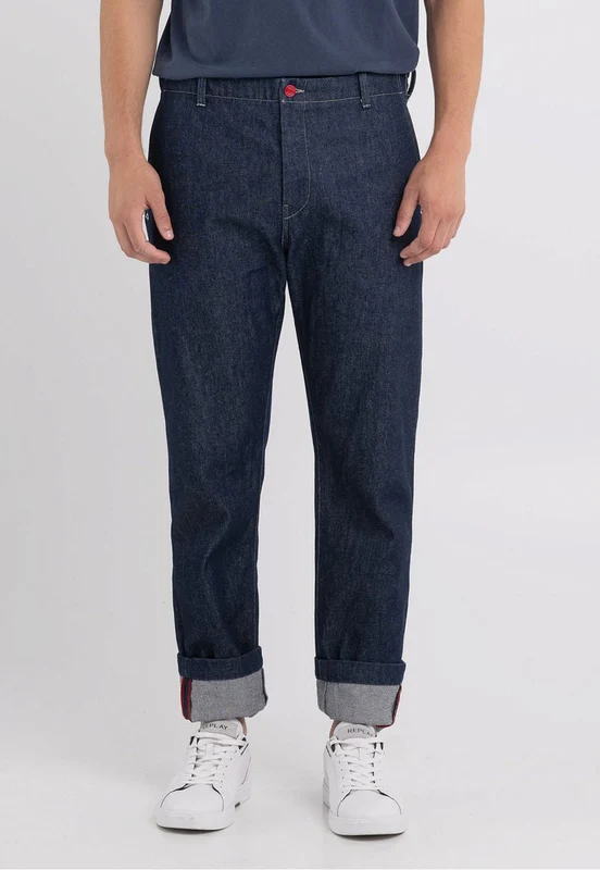 ג'ינס HUGO בגזרה ישרה גברים BLUE / 30