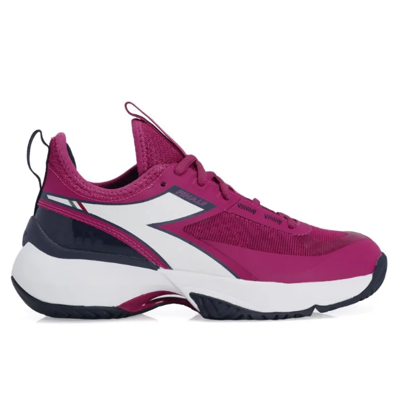 Tênis Diadora Finale ag Rosa Branco e Marinho