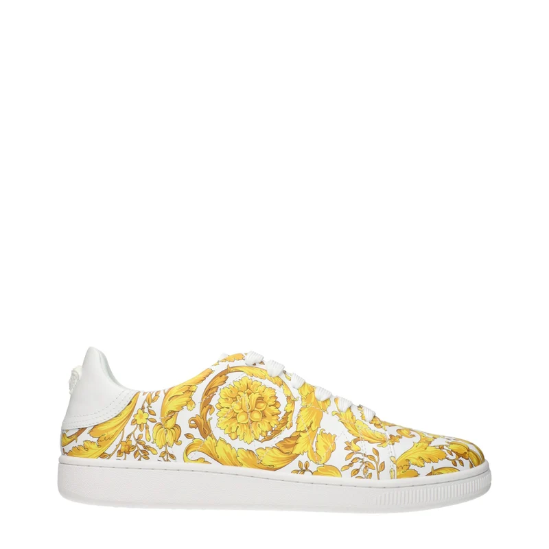 Versace White Leather Sneakers EU40/US7