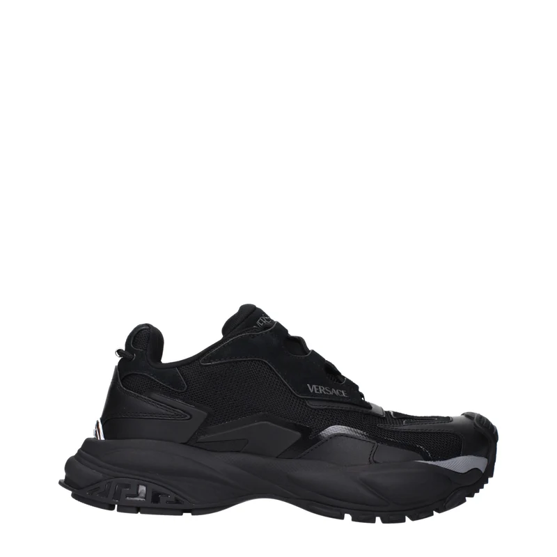 Versace Black Fabric Chunky Sneakers EU41.5/US8.5