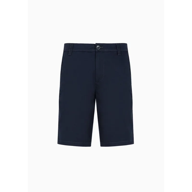 Bermuda em Tecido Stretch Acetinado Azul - 31 US - 41 BR