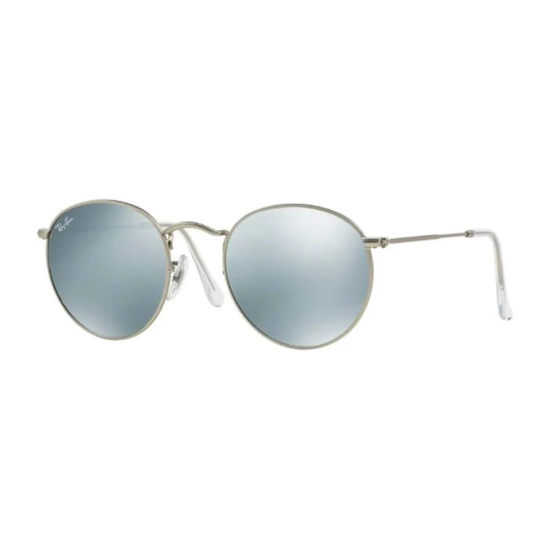Round Metal Sunglasses MATTE SILVER/SILVER MIRROR / SIL MIR