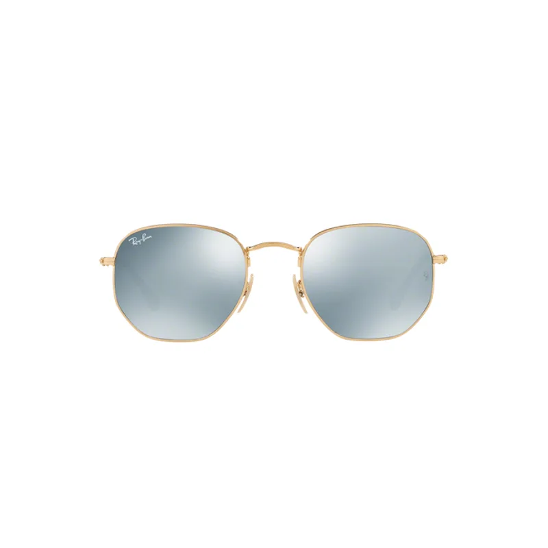 Ray-Ban Hexagonal RB3548N 001/30 Ouro Lente Cinza Flash Tam 54