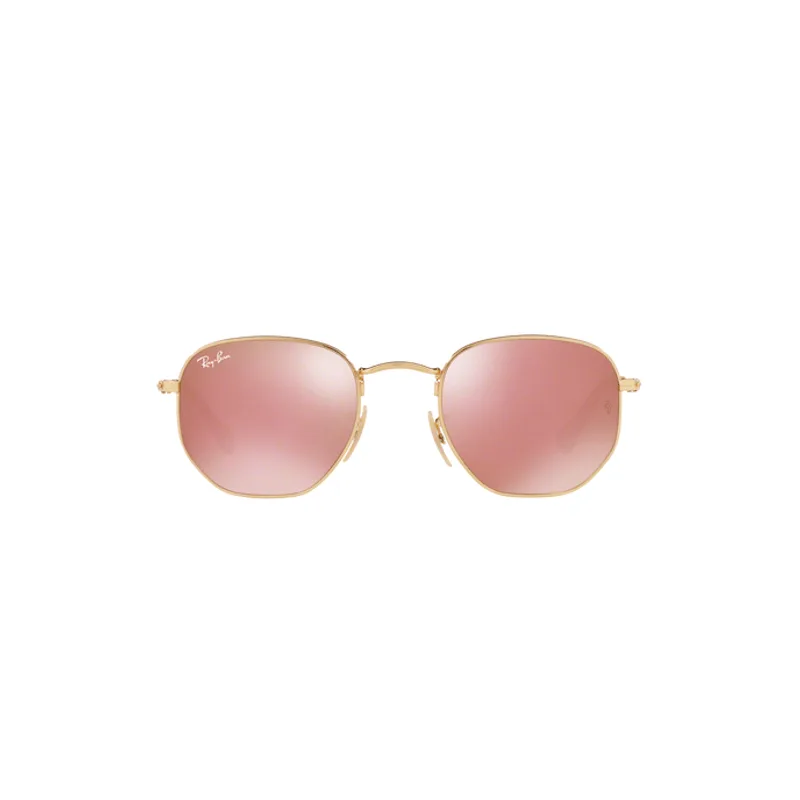 Ray-Ban Hexagonal RB3548N 001/Z2 Ouro Lente Cobre Flash Tam 54