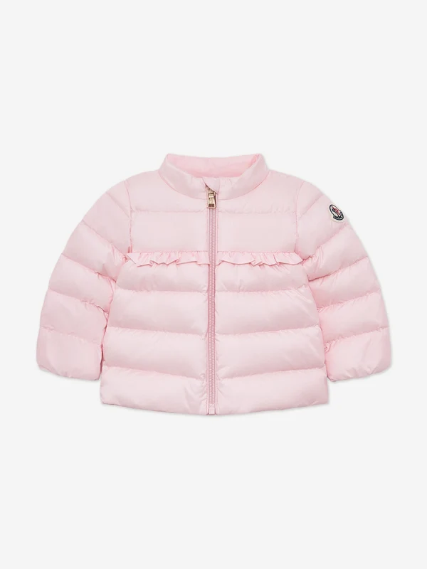 Moncler Enfant Baby Girls Down Padded Nazife Jacket in Pink Pink / 9-12 Mths
