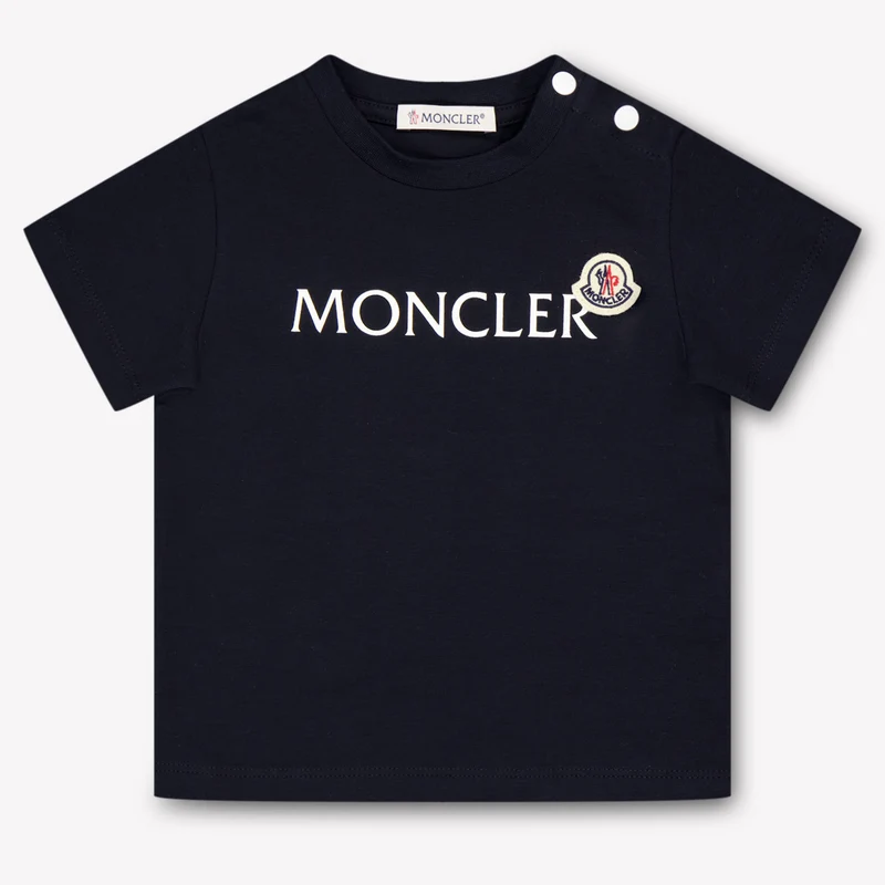 Moncler Baby Jongens T-Shirt In Navy 3 Jaar