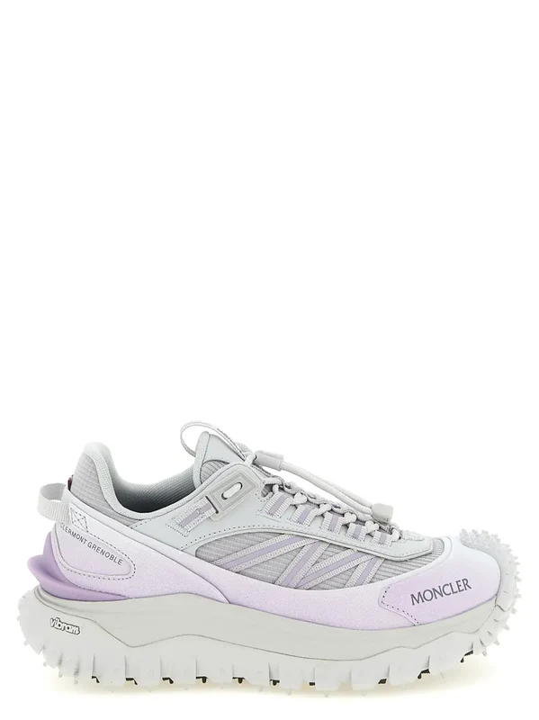 Moncler Purple Polyester Athletic Sneakers EU39/US9