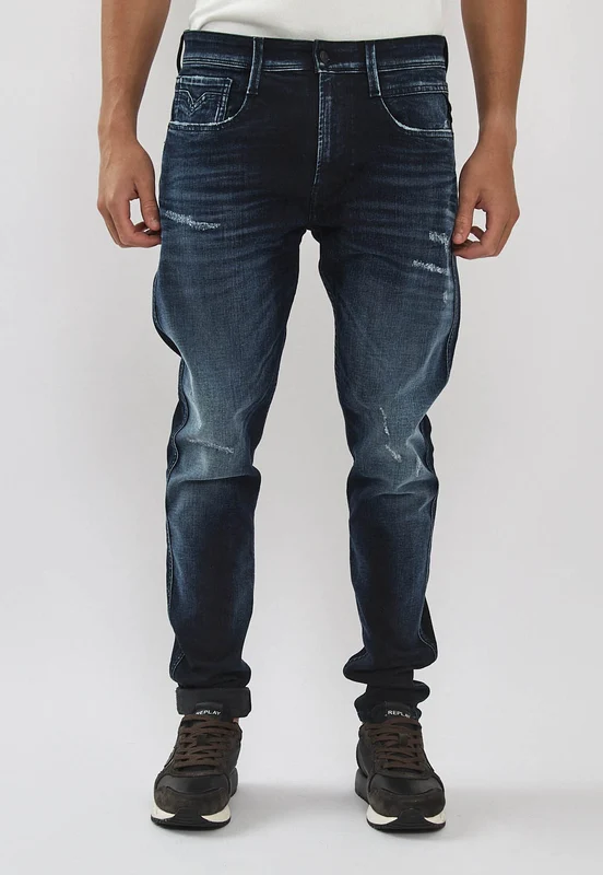 ג'ינס BRONNY לגברים בגזרה ישרה בצבע כחול כהה BLUE / 33