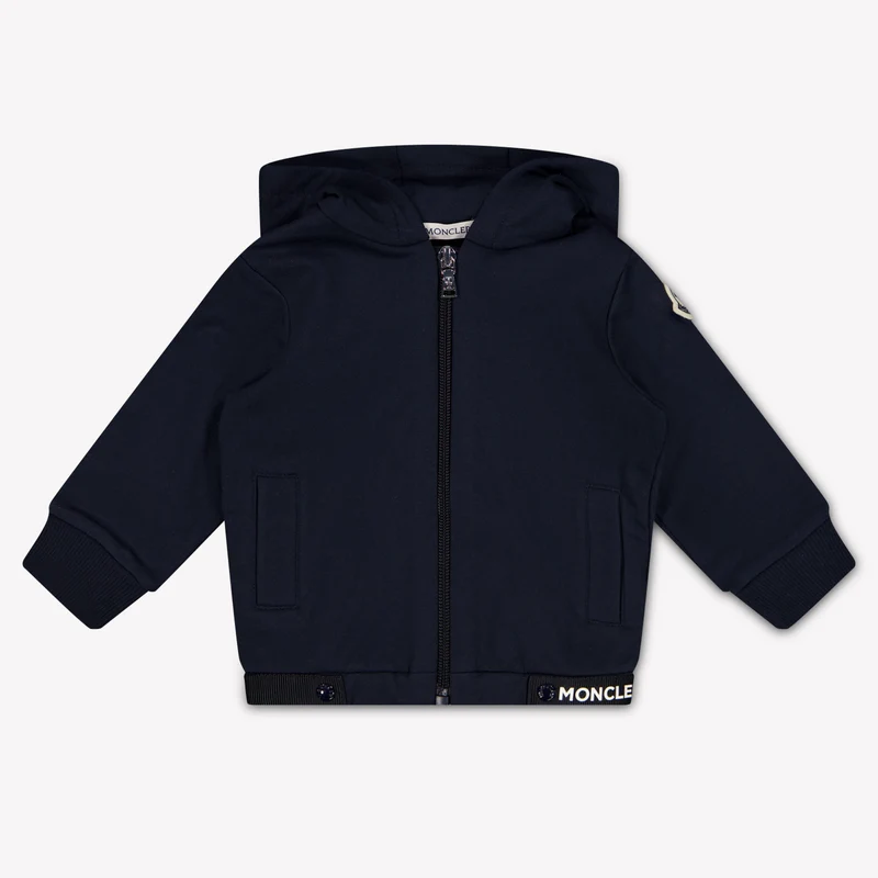 Moncler Baby Jongens Vest In Navy 6/9