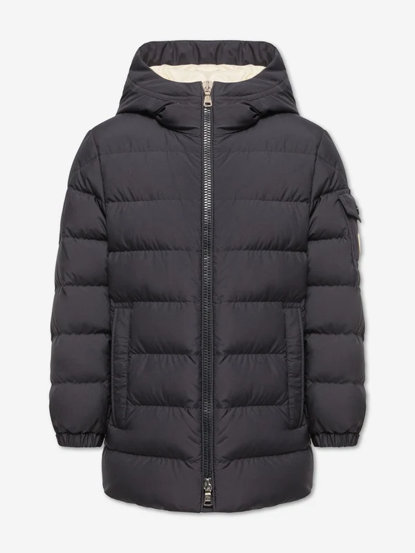 Moncler Enfant Boys Down Padded Brannock Puffer Jacket in Navy Navy / 4 Yrs