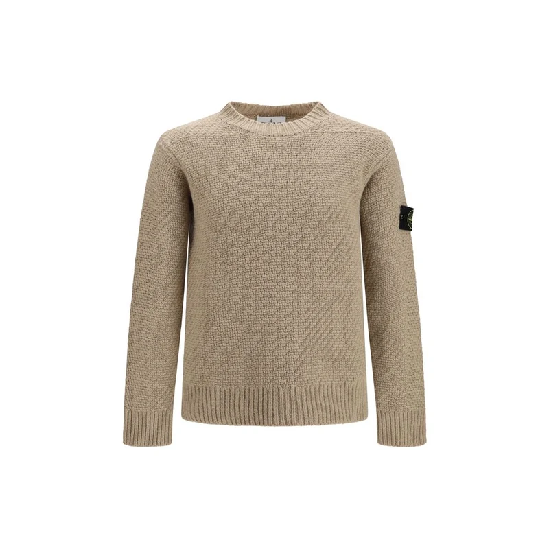 Stone Island Beige Wool Oves Aries Sweatshirt XL