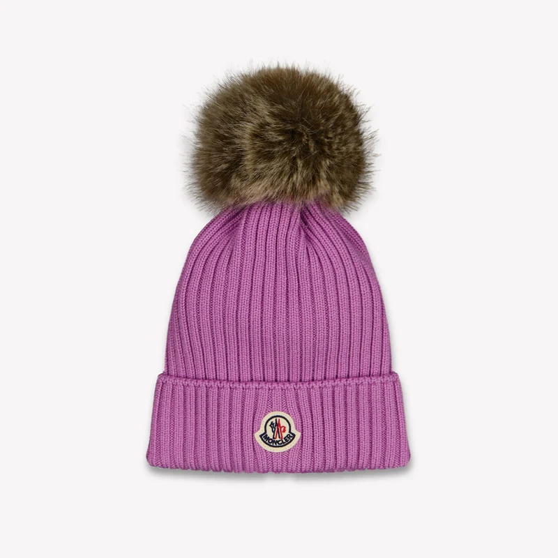 Moncler Kinder Meisjes Muts In Paars s