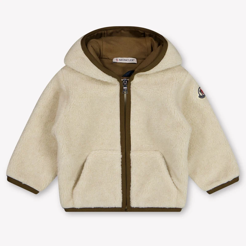 Moncler Baby Jongens Vest In Licht Beige 12/18