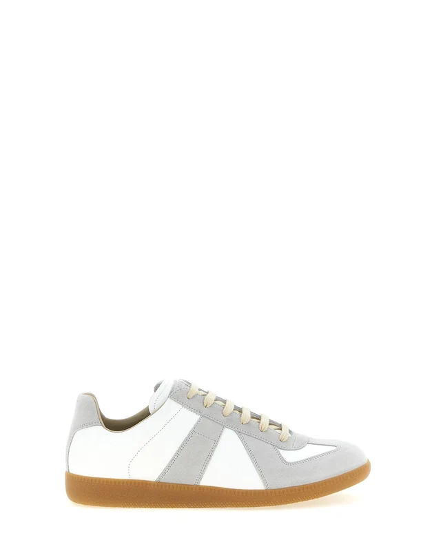 Maison Margiela Replica Leather Lace-Up Sneakers EU 40