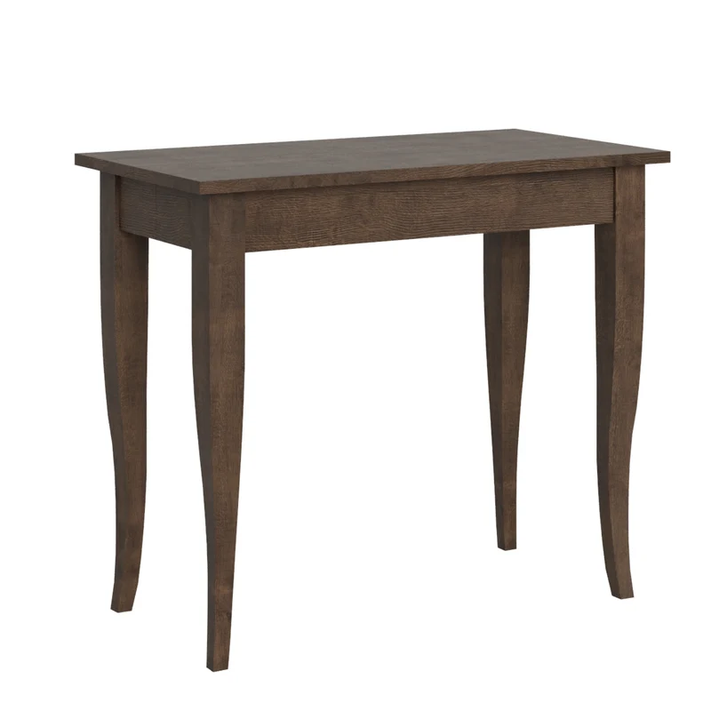 Tavolo consolle "Pescara" allungabile in legno per sala da pranzo Allungabile fino a 308 cm / Noce