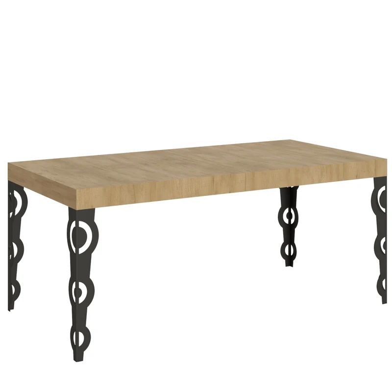 Tavolo "Treviso" allungabile in legno per sala da pranzo Allungabile fino a 420 cm / Quercia