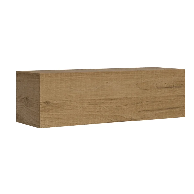 Pensile rettangolare in legno per composizioni arredamento camere ed interni TV Ribalta / Small / Quercia