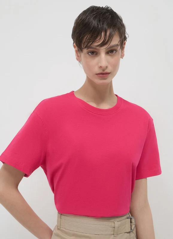 T-shirt girocollo tinta unita XS