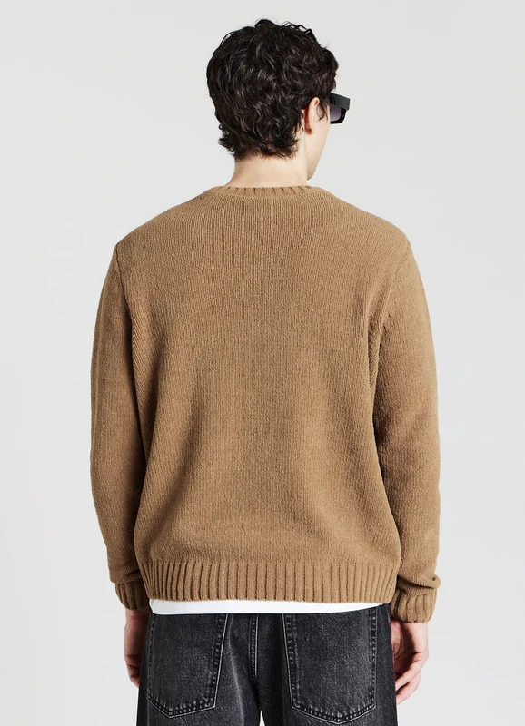 Maglia girocollo in ciniglia XXL