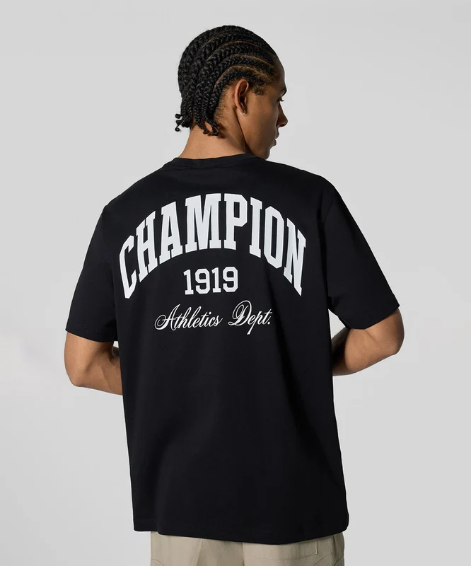 Champion Street Varsity Ss Tee Siyah / L