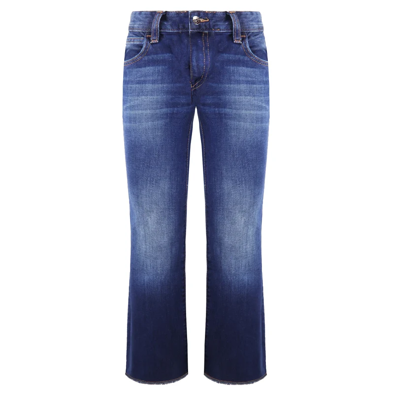 Emporio Armani J34 Regular Fit Wide Leg Womens Jeans 26