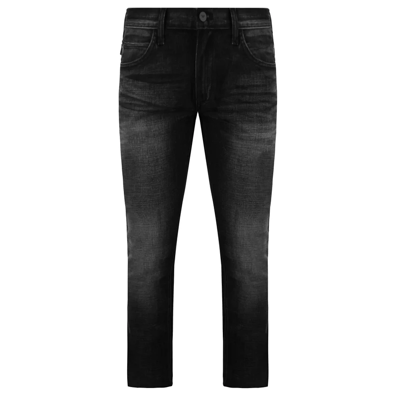 Emporio Armani Regular Fit Mens Washed Black Jeans 32"