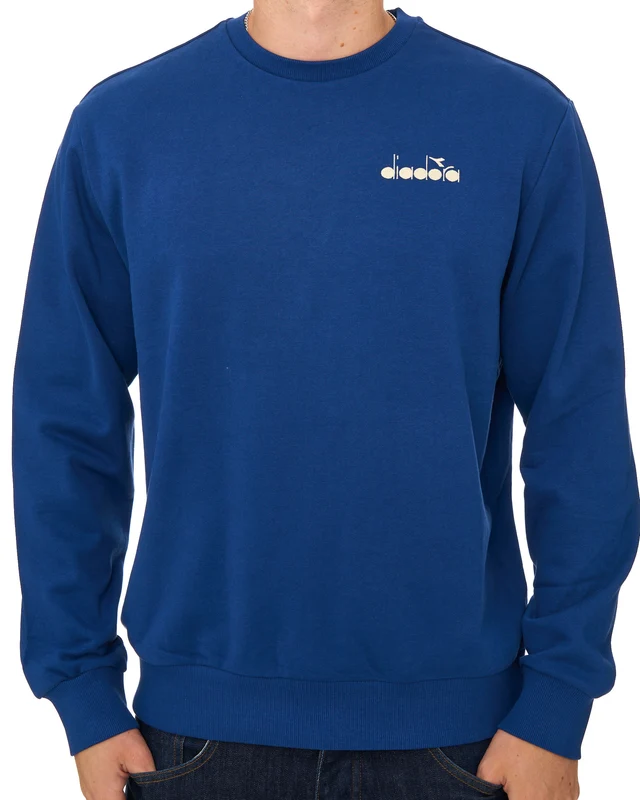 Diadora Logo Crew Sweatshirt Saltire Navy 3XL