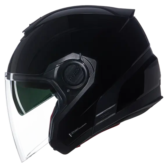 NOLAN N40-5 CAPACETE DE MOTO CLASSICO 301 ABERTO PRETO BRILHANTE S