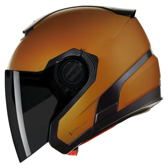 NOLAN N40-5 CAPACETE DE MOTO CLASSICO NOBILE 319 ABERTO PRETO LARANJA XL