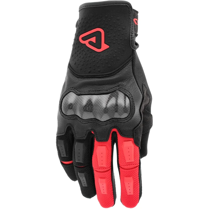 Guantes Acerbis CE Carbon G 5.0 - Negro/Rojo XS