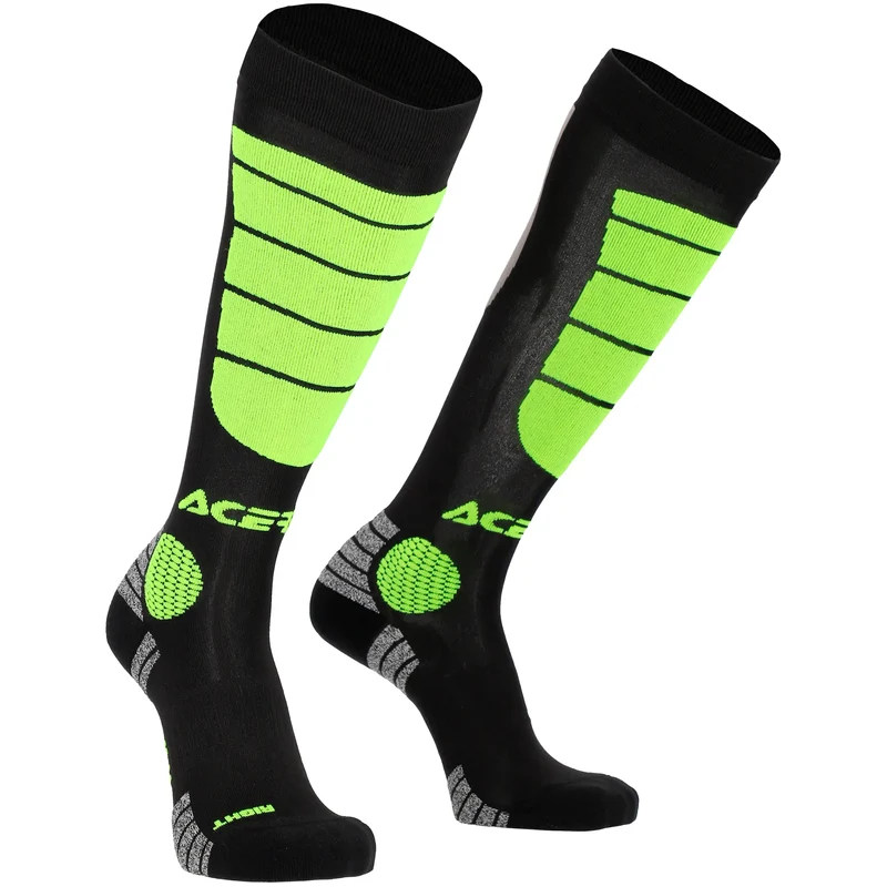 Calcetines Acerbis MX Impact - Negro/Amarillo XS