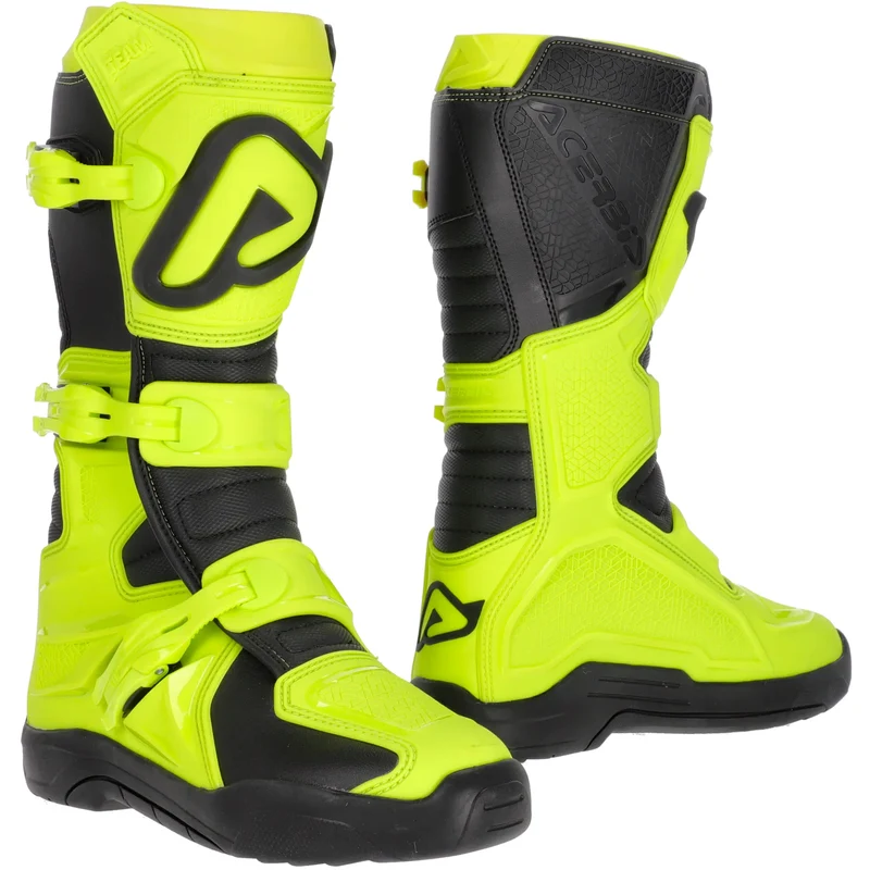 Botas Acerbis X-Team 2.0 - Amarillo Fluo/Negro 41