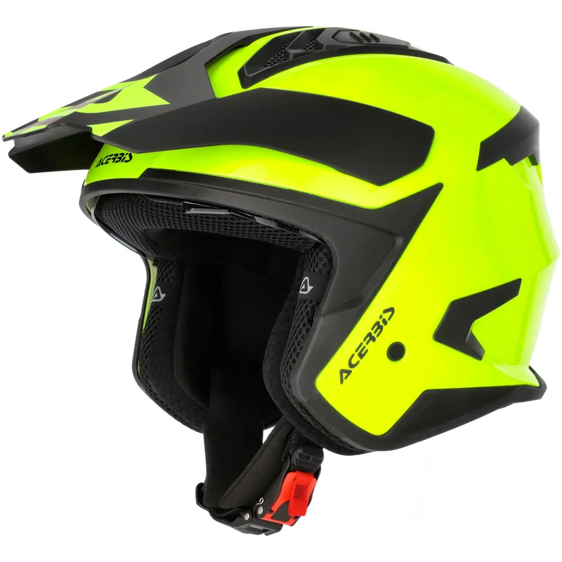 Casco Acerbis Jet Aria Evo Solid - Amarillo Fluo Brillo M