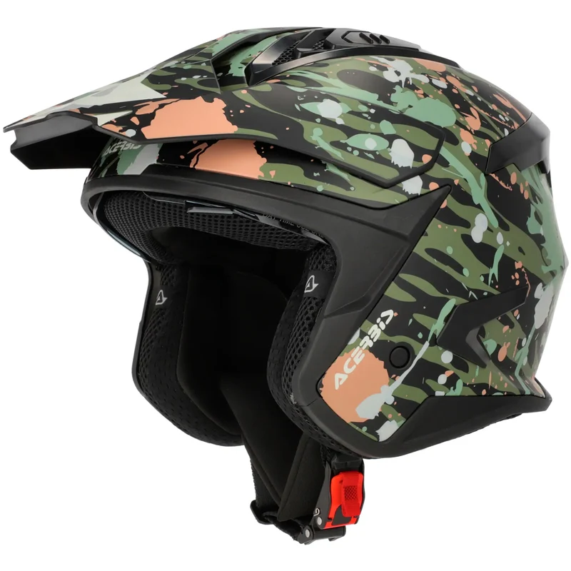 Casco Acerbis Jet Aria Evo Graphic - Camuflaje Verde/Marrón XXL