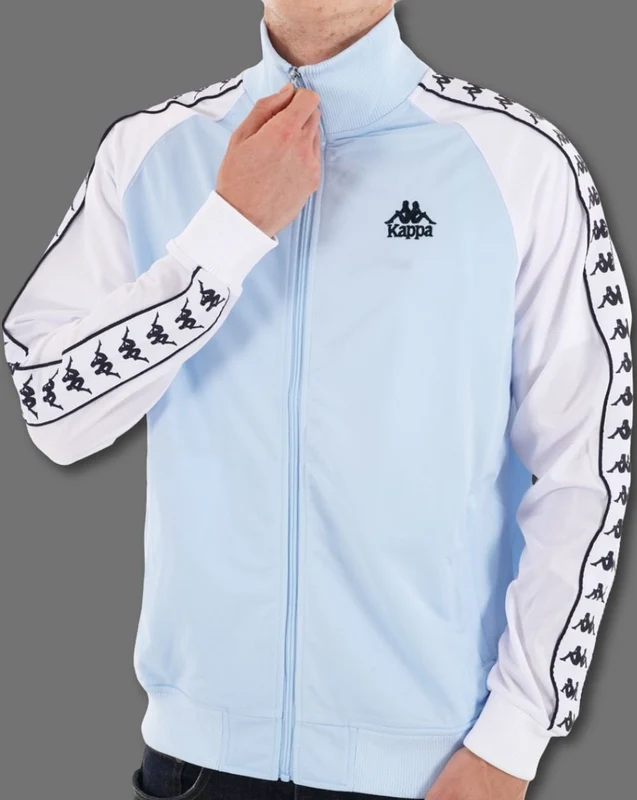 Kappa Uriah Track Top Sky Blue/White L