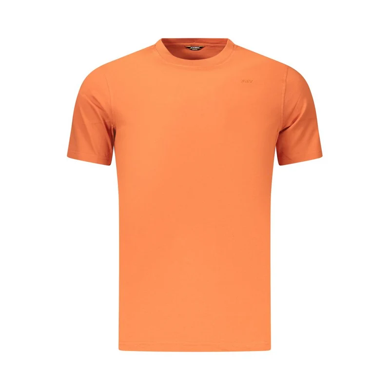 K-WAY Orange Cotton Men T-Shirt XXL
