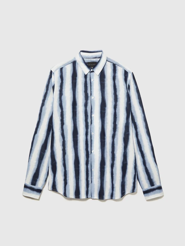 Camicia slim fit stampata 42