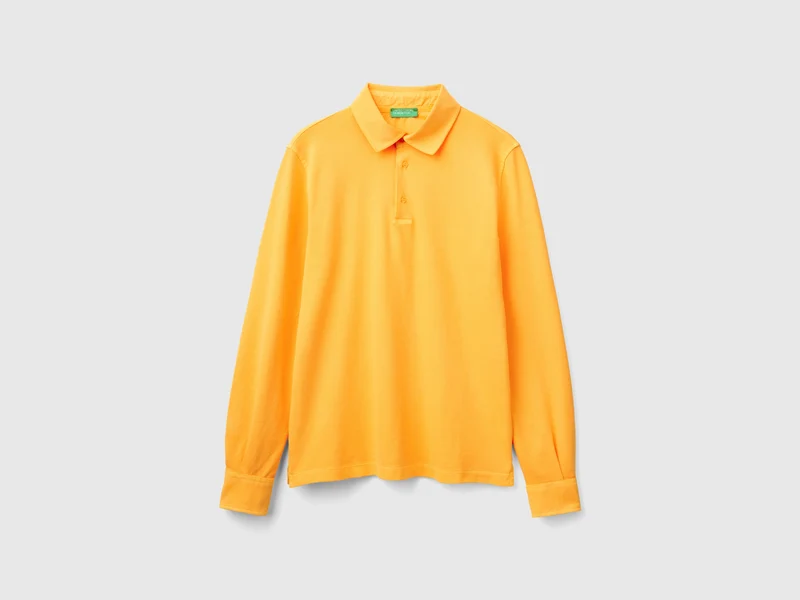 Polo in cotone bio stretch S