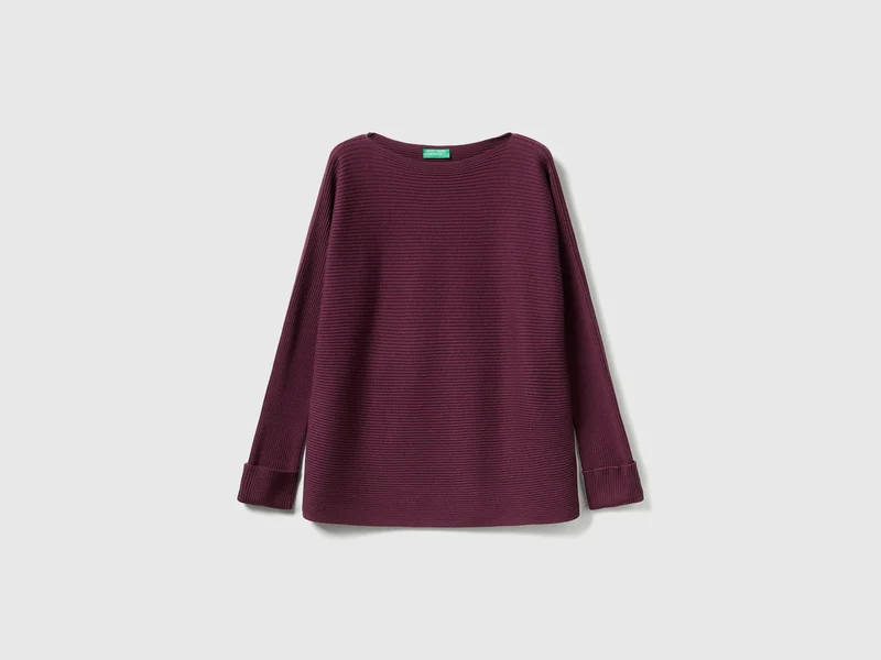 Maglia con scollo a barchetta M
