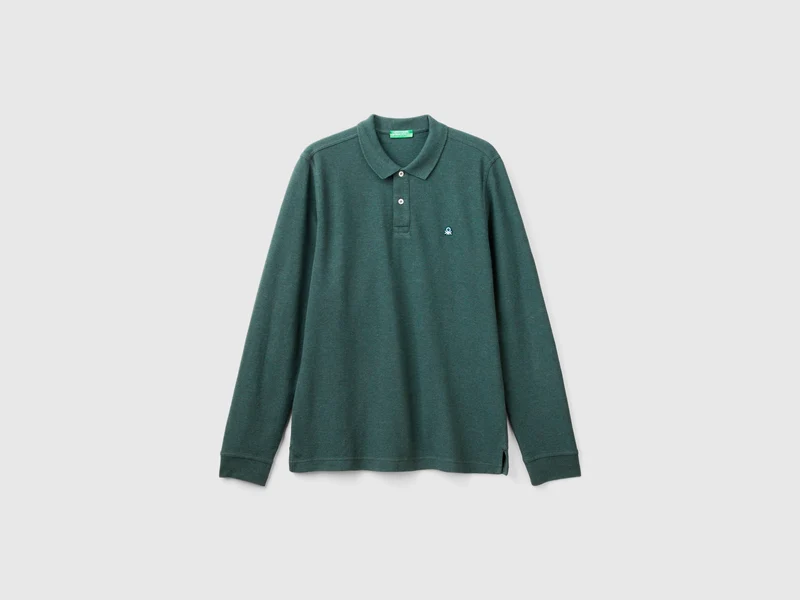 Polo mélange in cotone bio KL