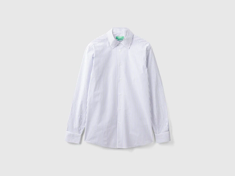 Camicia slim fit a righe M